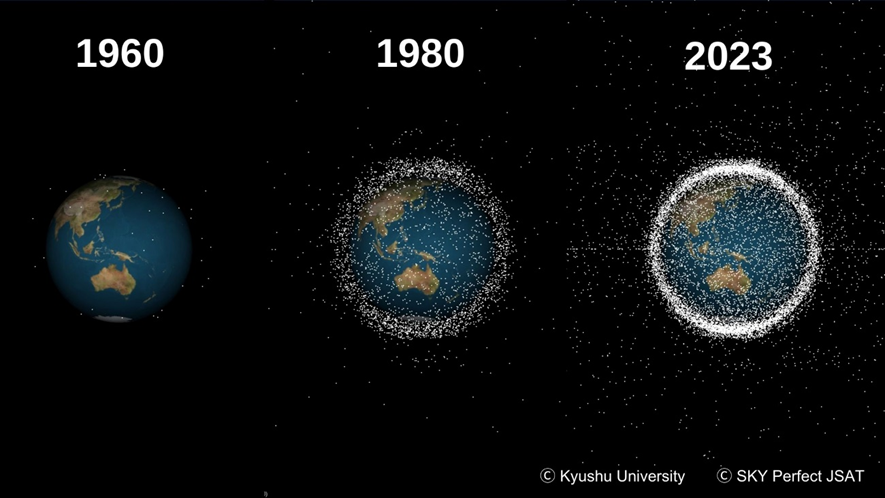 Image of Increasing Space Debris in Orbit